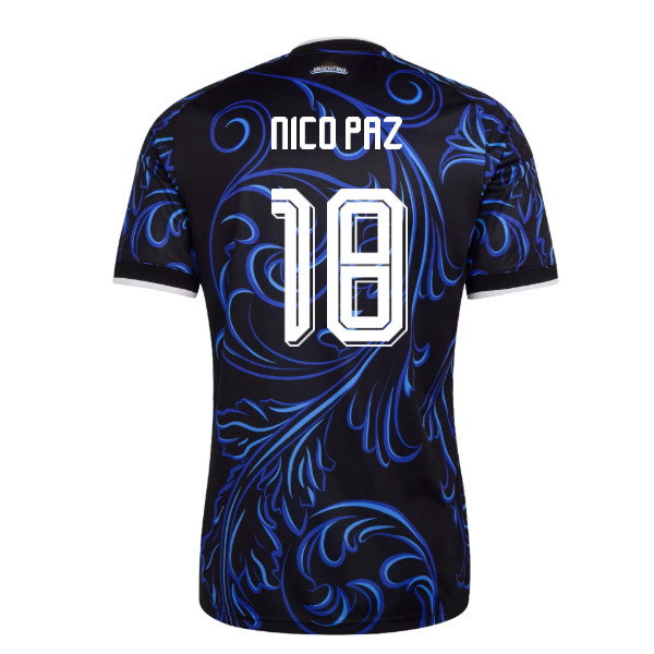 2026-2027 Argentina Away Shirt (Nico Paz 18)-SoccerKits Hub | Buy Soccer Jerseys Online